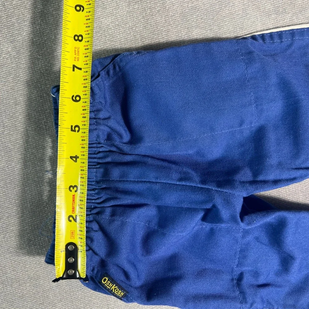 Vintage OshKosh Bgosh Blue Side Stripe Track Pants 12 Months Made in USA 9760